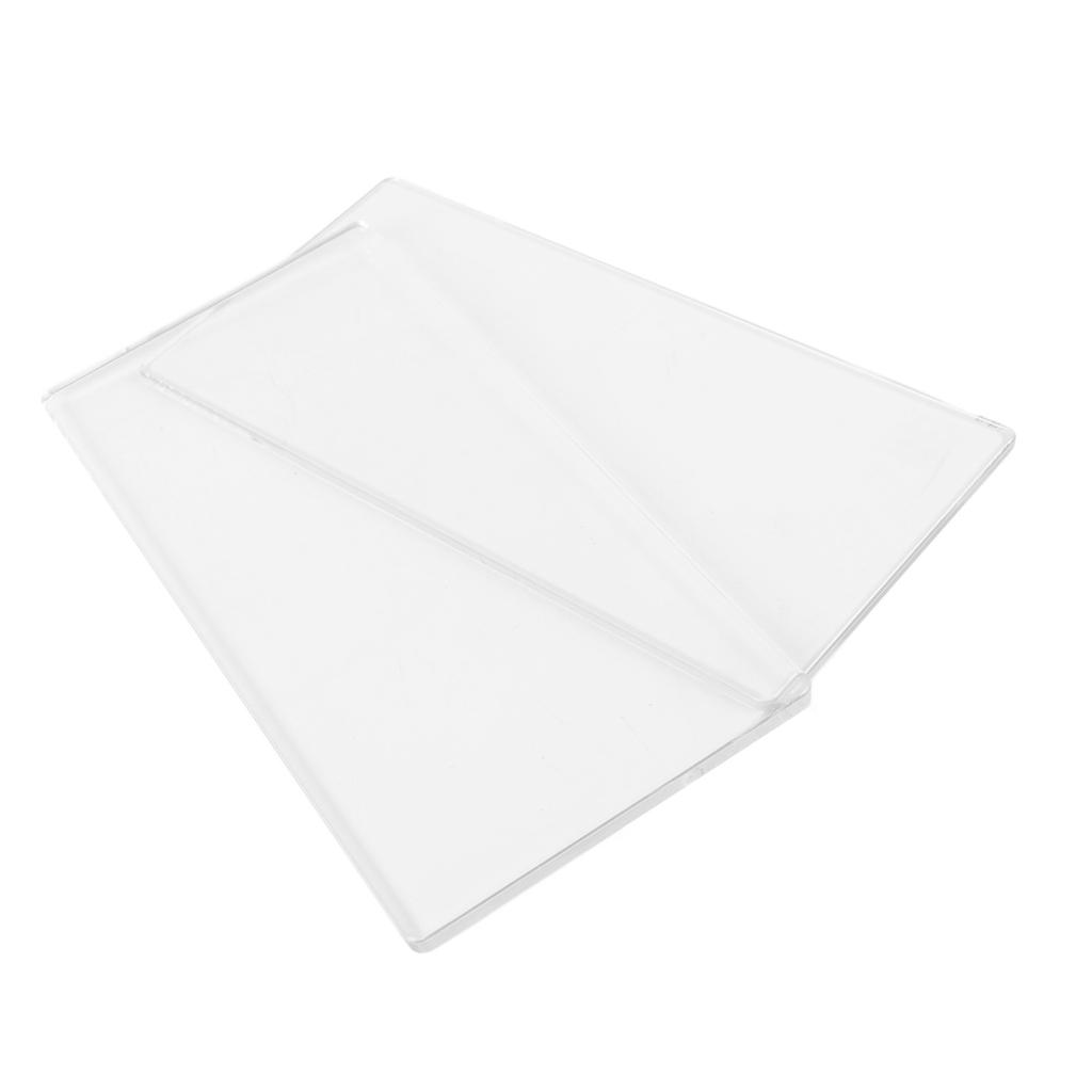 2Pcs Die Cut Machine Cutting Pad Clear PE Die Cutting Plate for Crafts Making 16 X 8cm