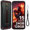 DOOGEE Blade10 Energy Защищенный смартфон Android 15, 24 ГБ+128 ГБ/2 ТБ, 6,56-дюймовый HD+ дисплей 90 Гц, 6150 мАч, 16 МП+8 МП, 3 слота для SIM-карт/NFC/IP68/IP69K/OTG/Face ID