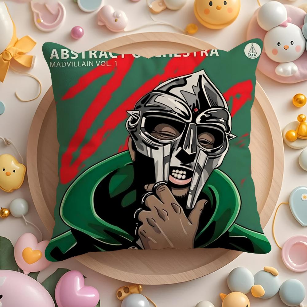 Mf D-Doom Madlib Наволочка Плюшевая Ткань Мягкая Двусторонняя Печать Чехол для Подушки Дивана Стойкость Цвета Домашний Декор Подарок