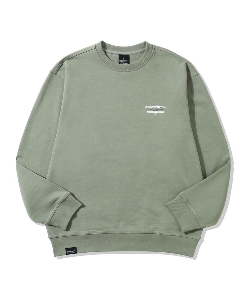 GROOVE RHYME Men'S) C100 3-Ply Terry New Location Sweatshirt (Semi-Oversized Fit)(25 Years)(11 Colors) [Lrarctm111P]