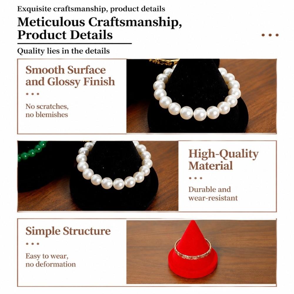 Cone Shape Bracelet Display Stand Red Black Color Jewelry Display Rack Jewelry Shop Counter