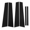 6PCS Door Window Pillar Posts Cover Gloss Black Pillar Post Decal Trim for 3 Series E90 2006 To 2011