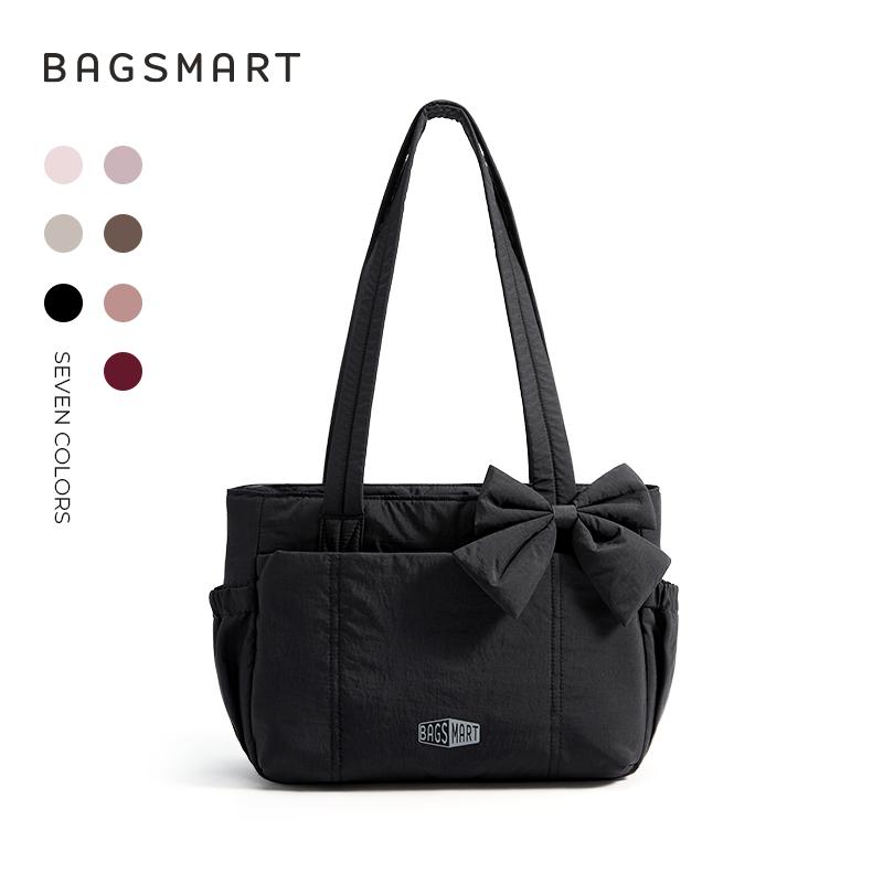 BAGSMART Универсальная дорожная сумка-тоут Женская сумка для поездок на работу Множество карманов Сумка-мессенджер Ручная сумка Школьная сумка через плечо для колледжа