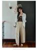 Xiao Li Plus Size Women's Milk Skin Balloon Pants: Easy-Care, Wrinkle-Resistant, Hip-Slimming Casual Summer Pants.