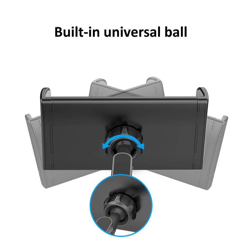Car Pillow Telescopic Rear Phone Holder Tablet Car Stand Seat Rear Headrest Mounting Bracket For Phone Tablet
