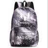 Unisex Oxford Fabric School Backpack Teen Students Lightweight Durable Laptop Bag With Character Print