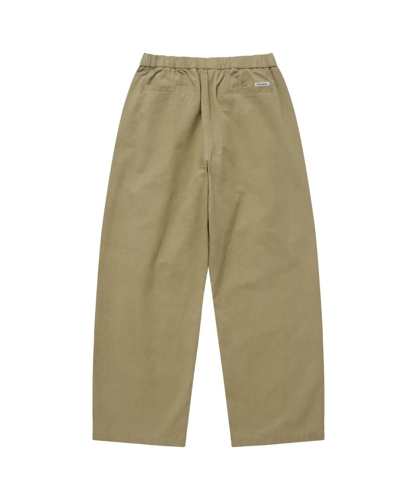 COVERNAT Regular Cotton Easy Pants Beige