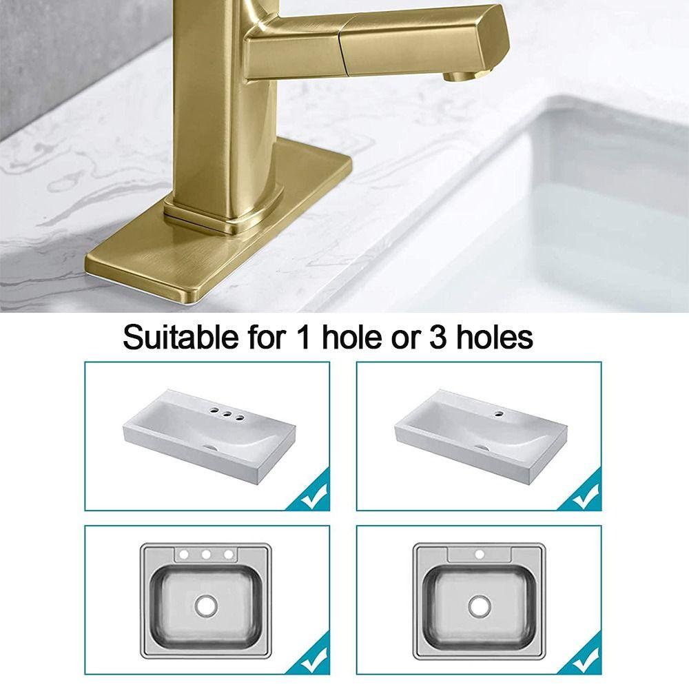 Faucet Plate Hole Cover Tap Cover Deck Plate Bathroom Faucet Escutcheon Plate Faucet Deck Plate