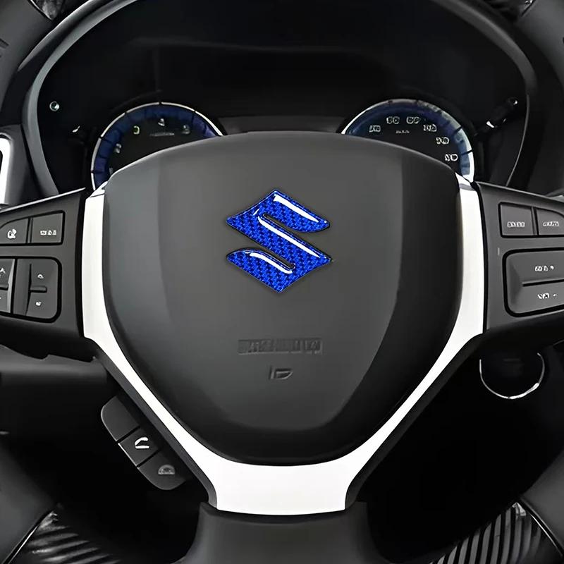 GMRT3 Inner Modified Decal Carbon Fiber Car Steering Wheel Badge Epoxy Sticker for SUZUKI Vitara Alivio Vehicle Styling Accessories