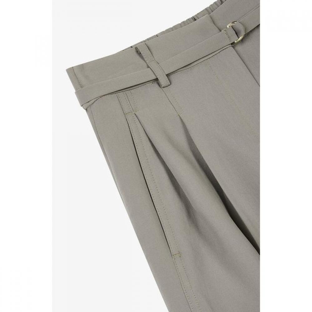 Vov Two Tuck Detail Belted Half Pants 7156230005