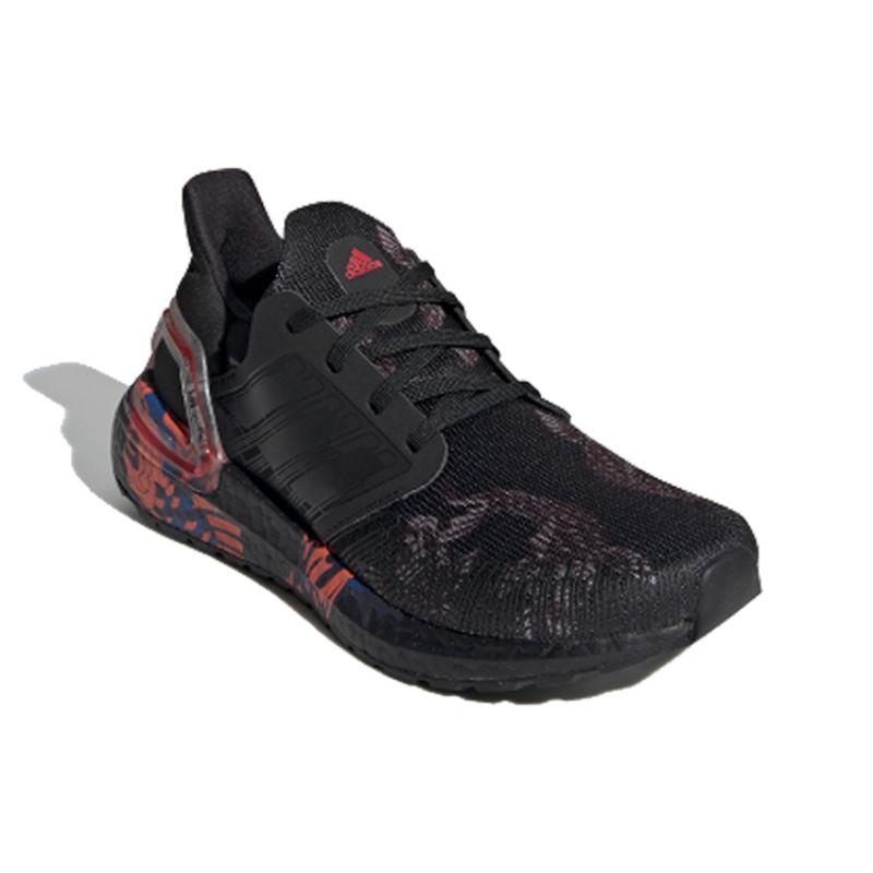 adidas ULT Cny J Противоскользящие Амортизирующие Низкие Детские Кроссовки для Бега Черно-Красные Кеды FW5677
