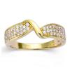 Gold Plated Ring 'Sissi' White Gold - 4 Mm