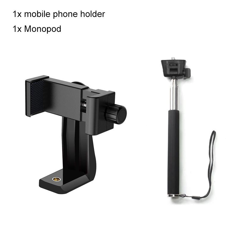 Штатив-держатель для телефона, стандартный адаптер, поворотный кронштейн для цифровой камеры, монопод, регулируемый для iPhone, видеокамер, мобильных телефонов