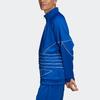 adidas Оригинальная спортивная куртка на молнии с воротником-трилистником, мужские куртки синие GE0813