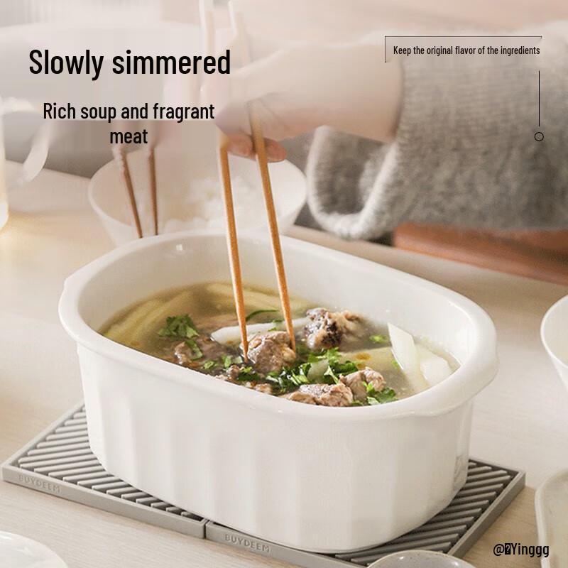 Buydeem 2L Ceramic Multi-Use Stew Pot