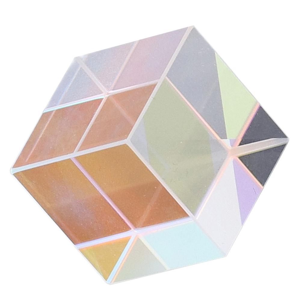 Dichroic   Prism Colorful Glass   Prism for Physics Teaching Research Decoration Art Education