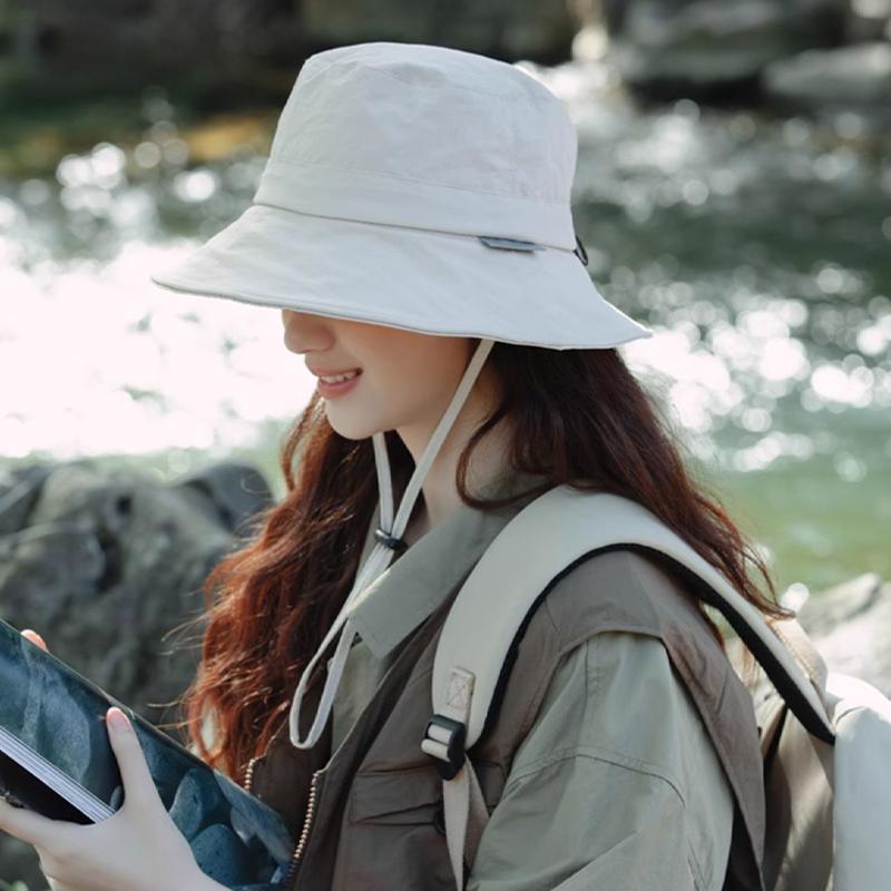 2025 шляпа женская летняя защита от ультрафиолета защита от солнца альпинизм быстросохнущая шляпа рыбака ветрозащитная веревка шляпа от солнца