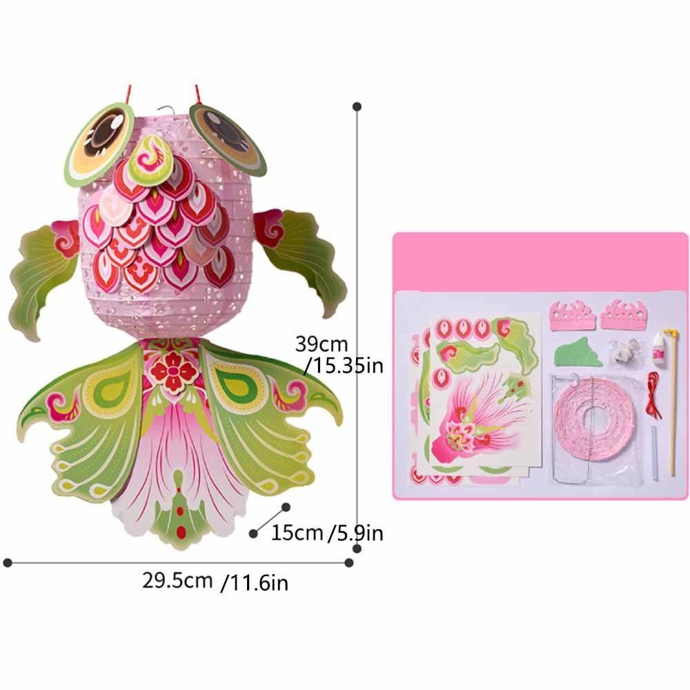 Good Luck Goldfish Lantern Handmade New Year Lantern Material Kit  Spring Festivals