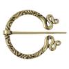 2025 Fashion Vintage Brooch Viking Bronze Hollow Belt Buckle Spiral Brooch Cloak Pin Clasp Brooches Retro Medieval Norse Jewelry