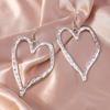 1 Pair Love Earrings Retro Exaggerated Style Polished Zinc Alloy Hook Earrings Party Club Cosplay Hanging Earrings Ear Jewelry