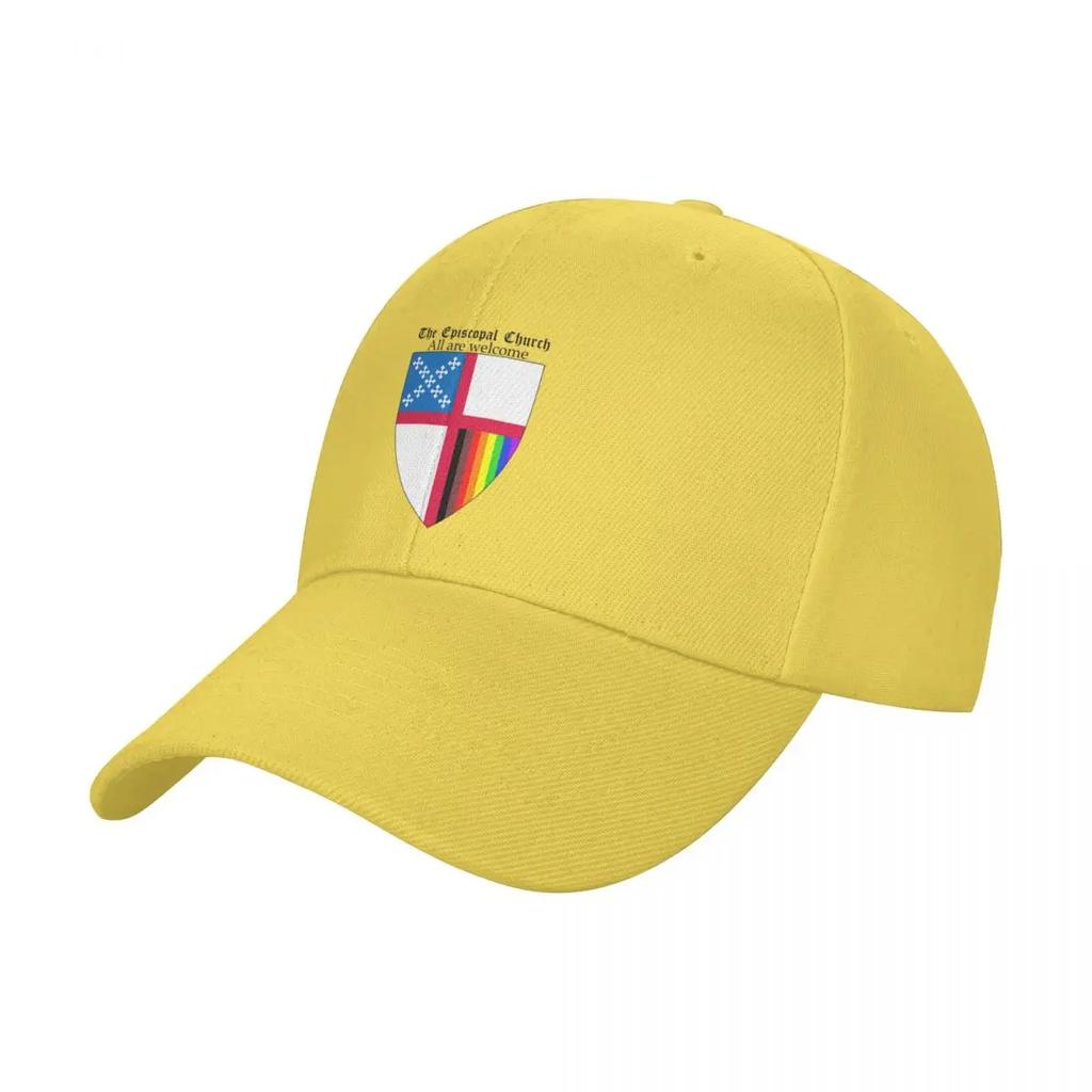 Episcopal Church Shield with Colours Rainbow Pride Baseball Cap Hat Unisex Hip Hop Unisex hat Boy Womens