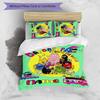 3pcs Custom Name Barbapapa Bedding Set Duvet Cover Closure Includes 1 Duvet Cover & 2 Pillowcases for All Seasons Bedroom Decor