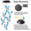 Hummingbird Shape Wind Chimes Butterfly Hanging Pendant Waterproof Solar Power Automatic Lighted Wind Chimes Outdoor Decoration