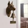 Dog Welcome Bell Doberman Bulldog Door Bell with Welcome Sign Retro Shopkeepers Bell for Home Front Door Entrance Porch