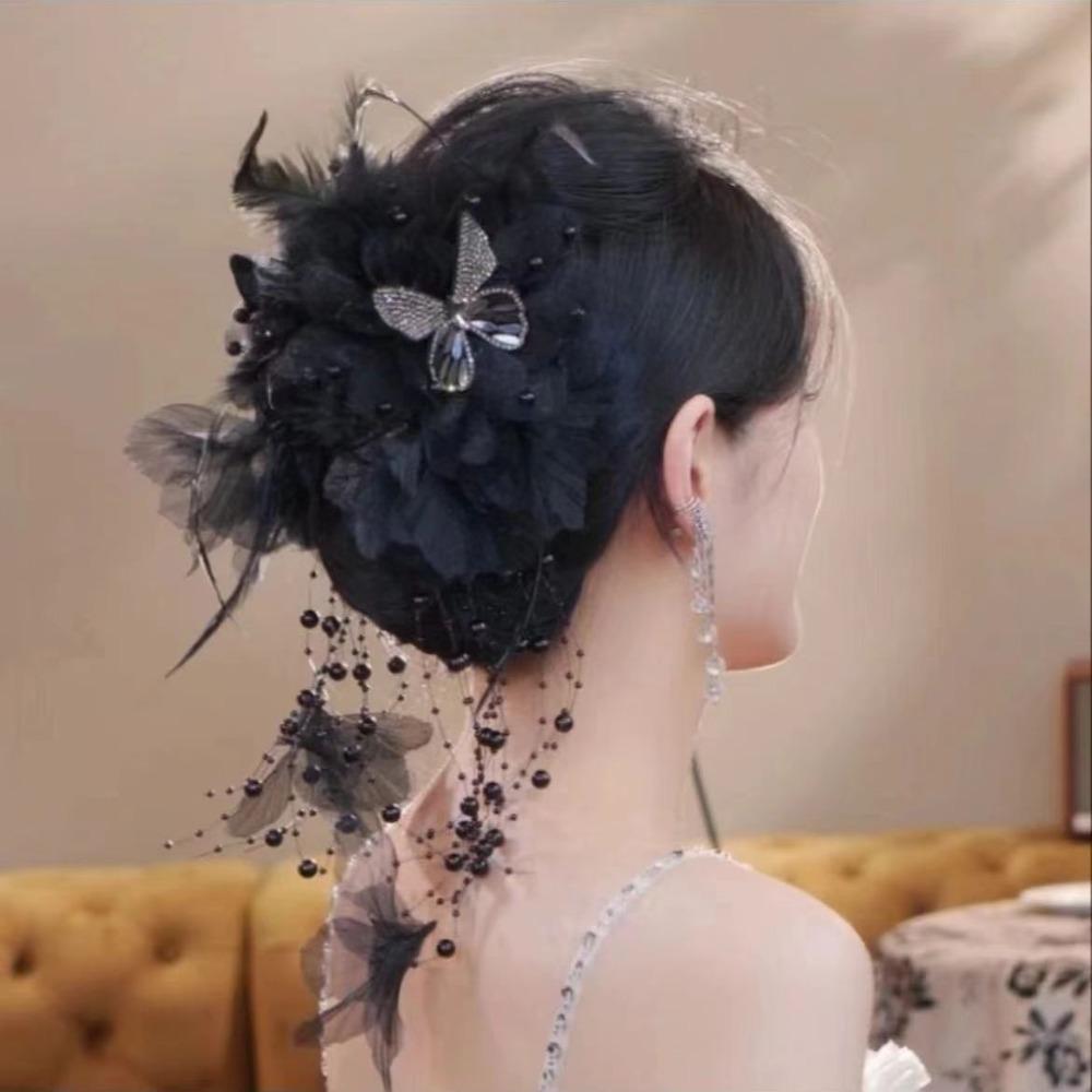 Кисточка зажим для волос тканевые аксессуары для волос модные банты заколки для девочек