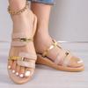 Модная женская летняя мода Открытый носок Узкий ремешок Дизайнерская женская обувь Повседневные кожаные Сандалии на танкетке с толстой подошвой Женские сандалии Большой размер