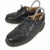 Dr.Martens/Wingtip Leather Shoes/24.0/Black/Made In England/Rare(USED)
