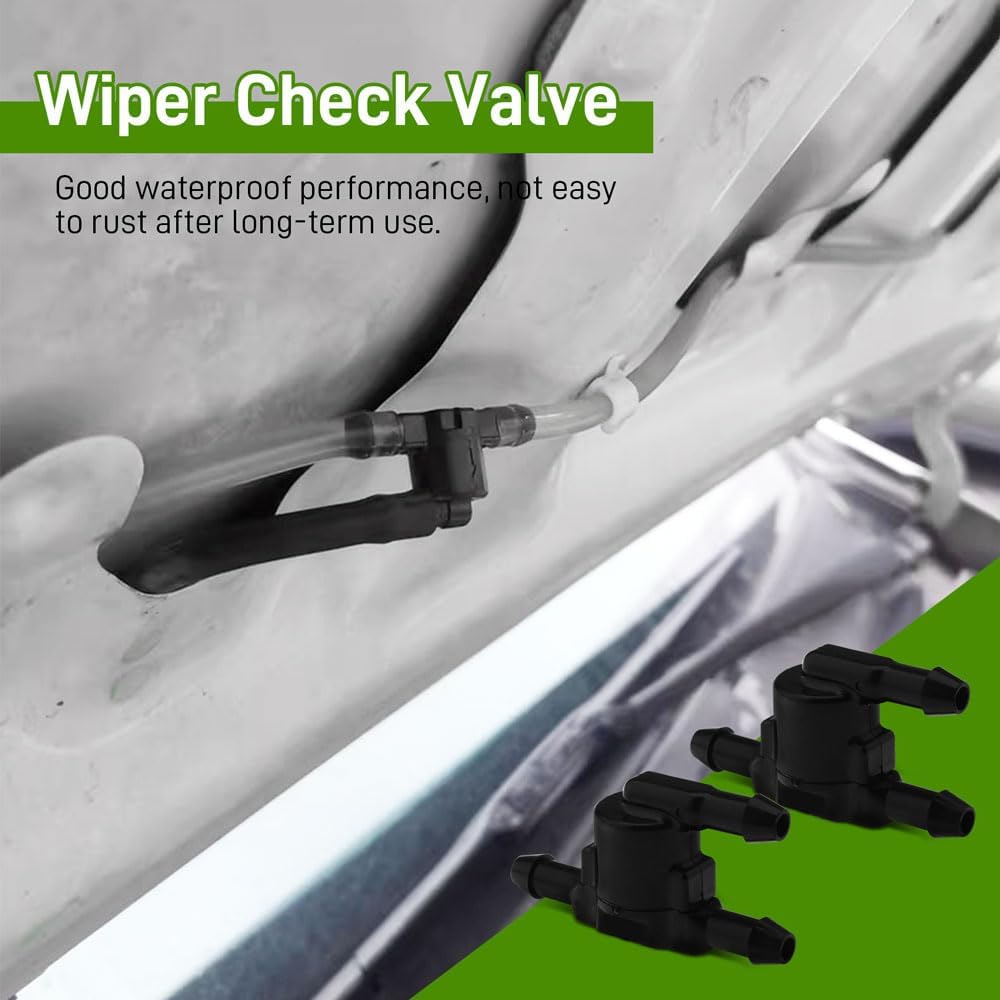 2PCS Wiper Washer Windshield Check Valve, Car Wiper Spray Kit, Car Accessories Spray Jet Kit Compatible with Toyota, Scion, Lexus, Replacement