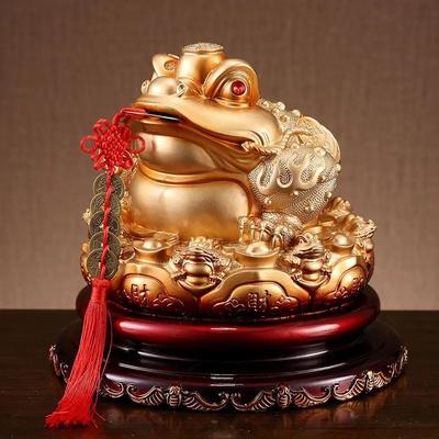 Золотые жабы для домашнего декора, Большая копилка, Золотая жаба, Офис, Подарки на открытие магазина, Новинка