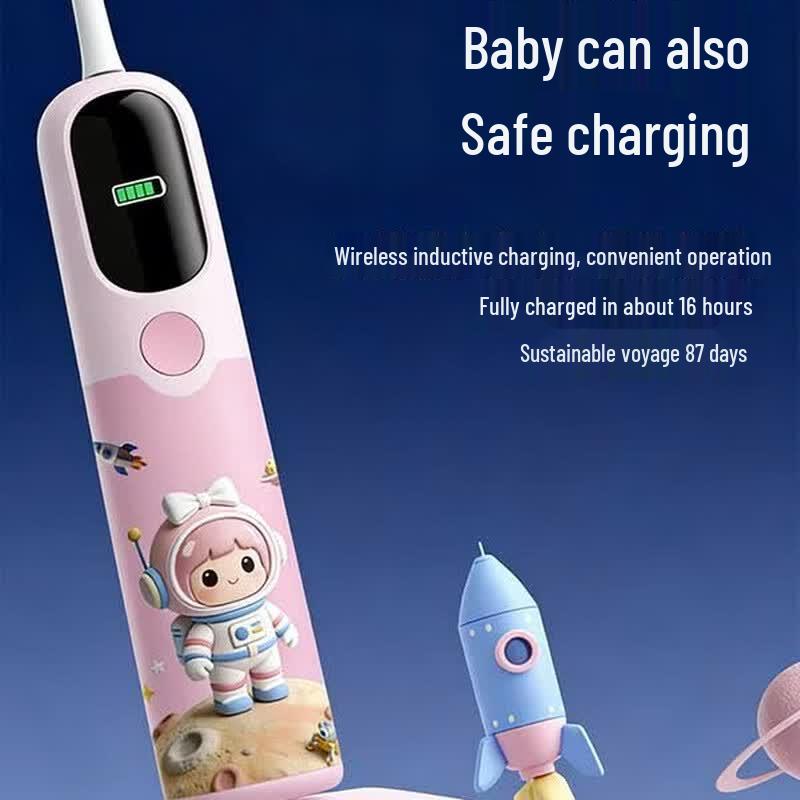 Детская звуковая электрическая зубная щетка Bayer K6, штекер CN (адаптер в комплекте)