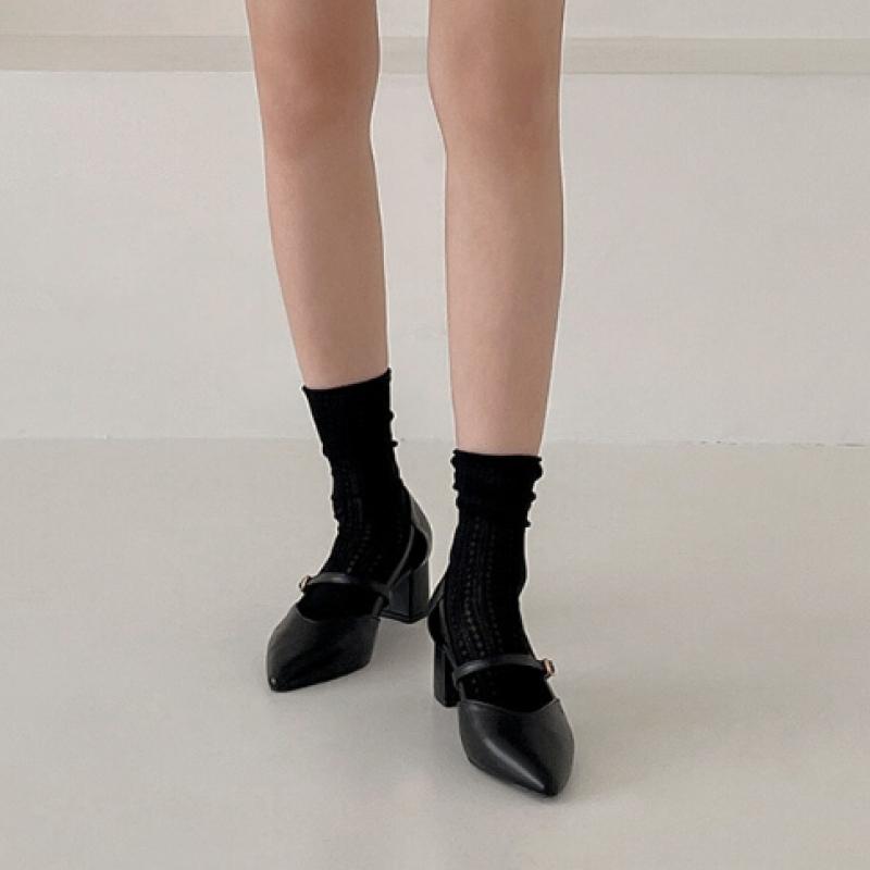 Gomvely Stiletto Mary Jane Flat Shoes