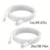 1m/2m Usb C Cable Usb A To Usb C Cable Fast Charging Usb Type C Charger Cable Compatible With Data Cables For Mobile Phones