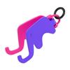 with Keychain Mobile Phone Holder Elephant Shape Cell Phone Bracket  Key Ring Gift