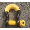 3/4" 23MM 4.75T 28.5T U type shackle with cover for winch towing strap heavy duty hook rigging for sling rope ATV UTV tow