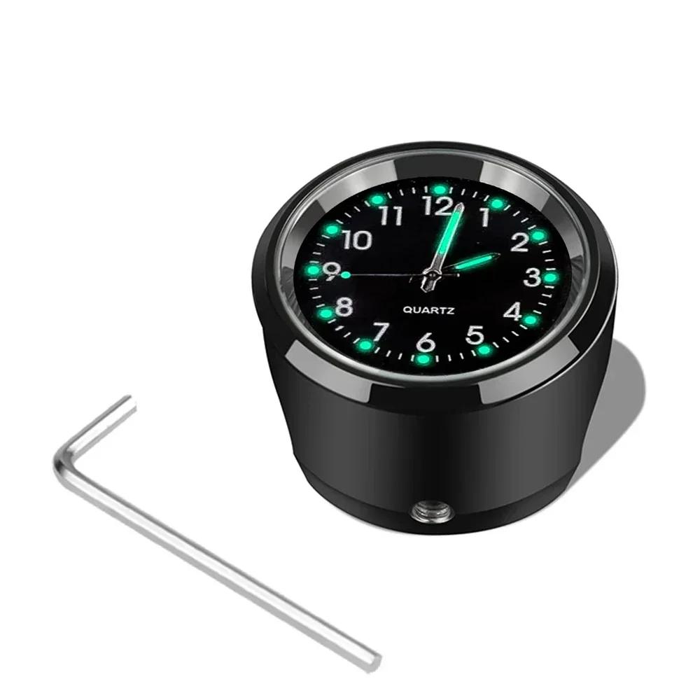 Motorcycle Handlebar Mount Clock Waterproof Shockproof Night Vision Stainless Steel Refit Watch Universal For Motorbike Bicycle Handle Bar