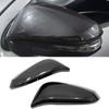 Bright black\Carbon Fiber Door Side Rear View Rearview Mirror Caps Cover Trim For Toyota Highlander 2015 2016 2017 2018