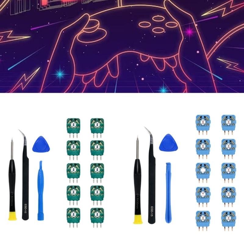 Потенциометр Контроллер Замена Резистор-подстроечник с Отверткой Пинцетом Лопаткой Модуль Стика
