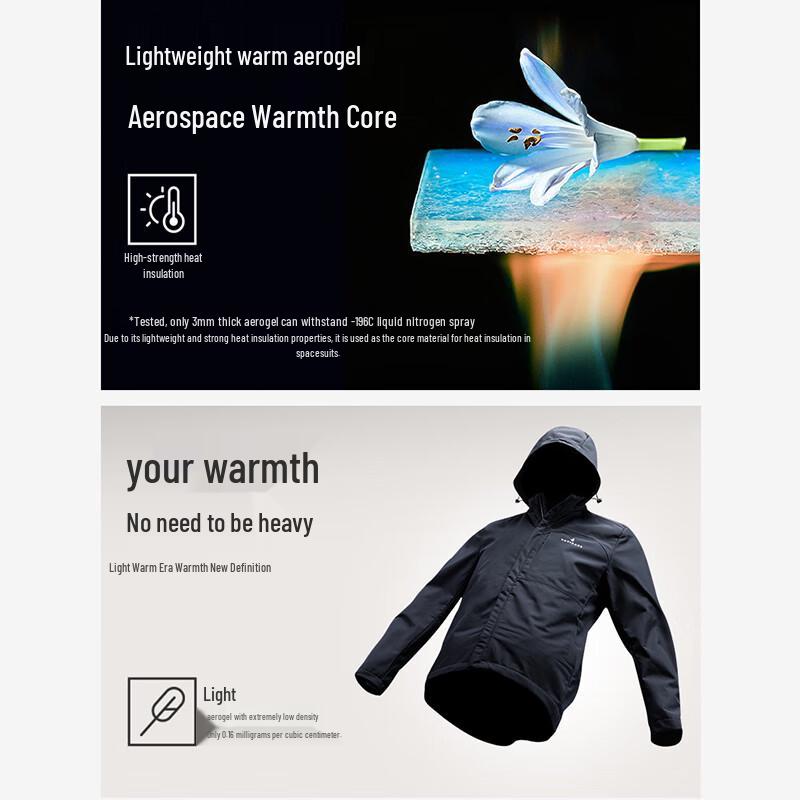 Navigare Men's Detachable Hooded Aerogel Jacket