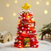 DIY Pipe Cleaners Christmas Tree Kit with String Light Twistable Plush Stick Xmas Tree Winter Bendable Fuzzy Stem Craft Kit for Holiday Home