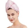 Double Layer Satin Hair Drying Cap Water Absorption Coral Fleece Dry Hair Towel Head Scarf Turban Thicken Shower Cap Time Saving