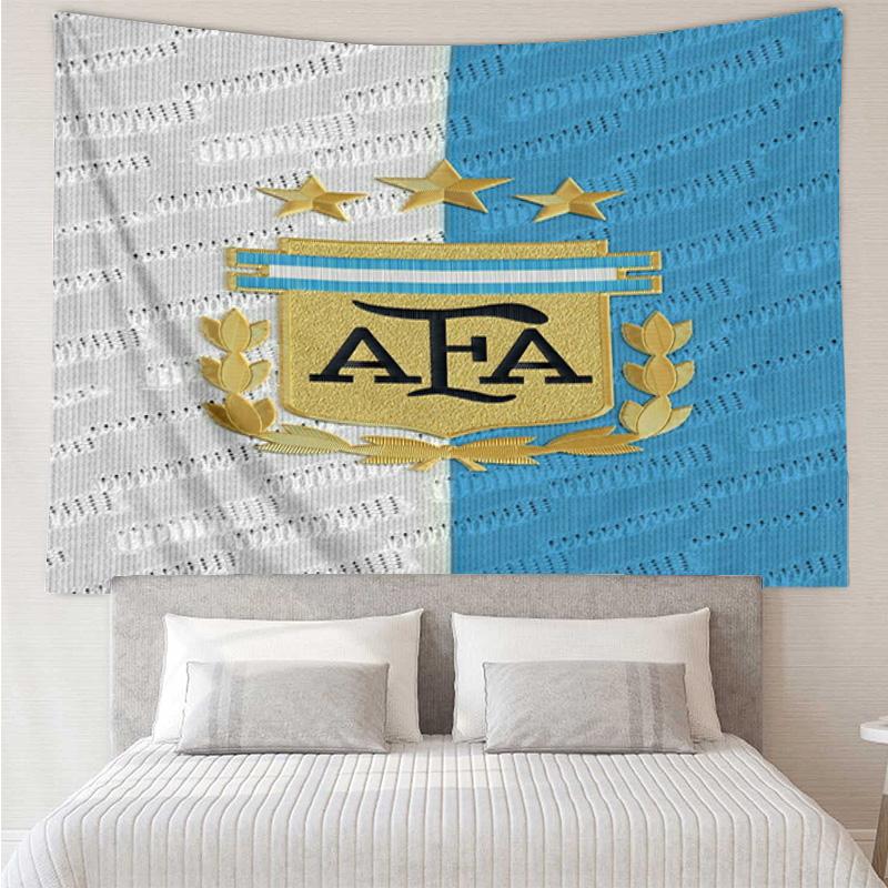 1PC Argentina Football club Printed Tapestry Room Decoration Wall Hanging for Living Room Bedroom, dormitory, Birthday and Christmas gifts