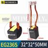 EG236S Угольная щетка для двигателя постоянного тока для сталелитейного завода Morgan - Размеры: 12.5, 16, 20, 32, 40, 50, 60