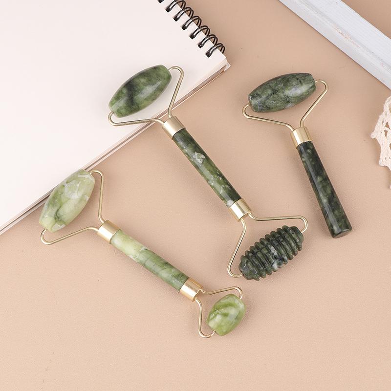 3 шт. Гуаша натуральный камень массаж лица нефритовый ролик Гуаша набор инструментов для массажа тела и лица спа