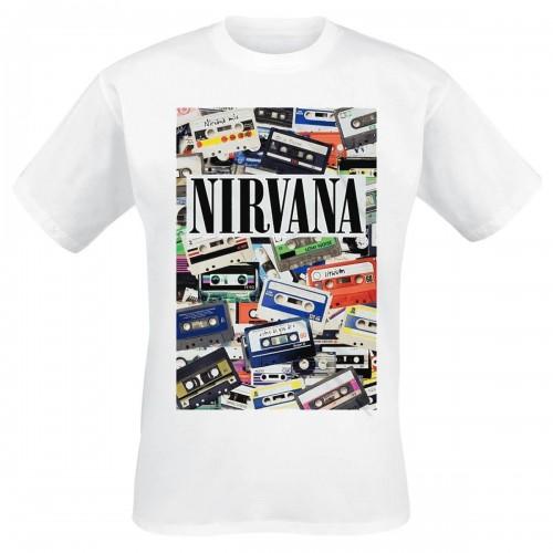 Nirvana Футболка унисекс с кассетами для взрослых