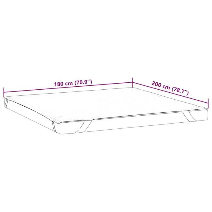 VidaXL Protège-matelas blanc 180x200 cm imperméable,drap de lit,literie,housse de drap-housse,drap-housse,housse de 4100173
