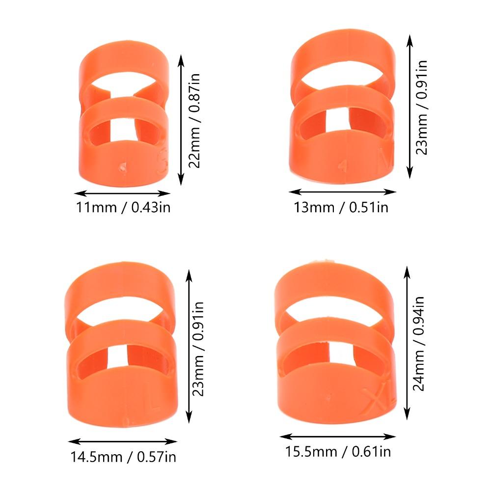 8PCS Multiple Sizes Guitar Finger Pick Adjustable Instrument Accessory Set  Stringed Instrument